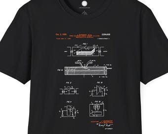 Engineer Gift | Bardeen-Brattain Transistor Patent T-Shirt | Point-Contact Transistor | Electronics History Tee | Semiconductor Innovation