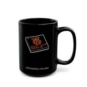 Taza con chip RP2040 / Microcontrolador dibujado a mano / Regalo para creadores Ingeniero electrónico Raspberry Pi Pi imagen 4
