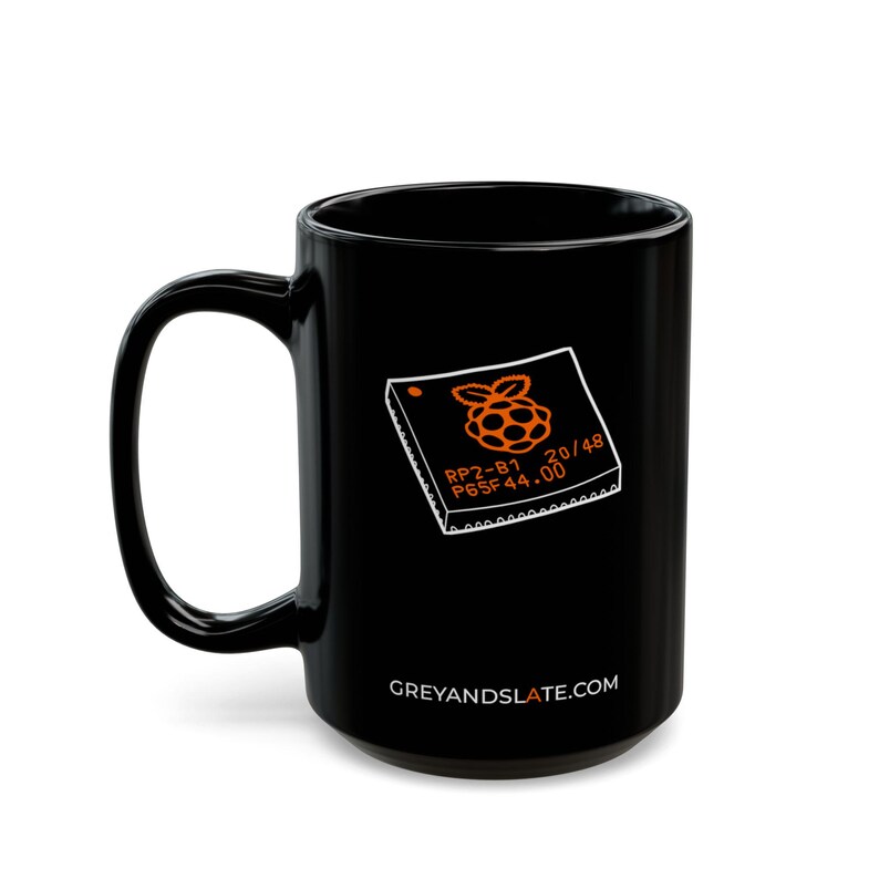 Taza con chip RP2040 / Microcontrolador dibujado a mano / Regalo para creadores Ingeniero electrónico Raspberry Pi Pi imagen 5