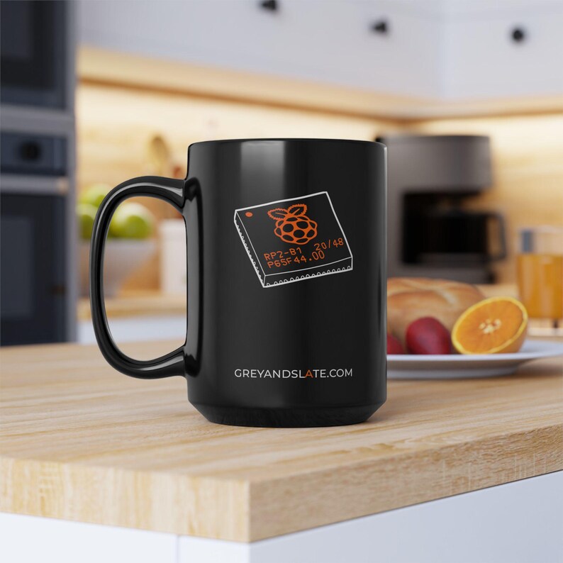 Taza con chip RP2040 / Microcontrolador dibujado a mano / Regalo para creadores Ingeniero electrónico Raspberry Pi Pi imagen 2