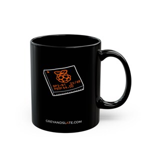 Taza con chip RP2040 / Microcontrolador dibujado a mano / Regalo para creadores Ingeniero electrónico Raspberry Pi Pi imagen 7