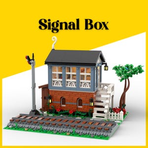 Signal Box – Custom MOC Instructions for Building with LEGO® Bricks. Downloadable digital instructions in PDF format