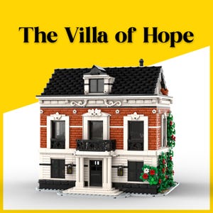 The Villa of Hope – Custom MOC Instructions for Building with LEGO® Bricks. Downloadable digital instructions in PDF format