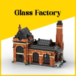 Glass Factory – Custom MOC Instructions for Building with LEGO® Bricks. Downloadable digital instructions in PDF format