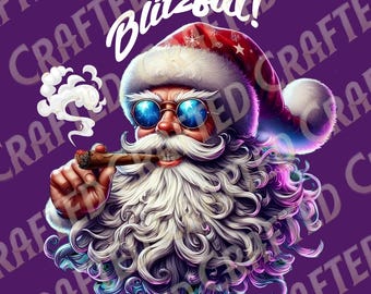 BLITZFUL-SANTA : Digital image for download. Perfect for DTF or any other printable or for digital promotion/marketing material.