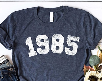 40th Birthday T-shirt, 1985 shirt, 40th Birthday Gift, Birthday Gift for Women, Distressed 1985 tee, vintage 1985 birthday shirt for dad