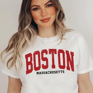 Boston Massachusetts T-shirt, Vintage Boston shirt, gift for Bostonian, retro Boston tee, Boston University shirt, Graduation Boston gift