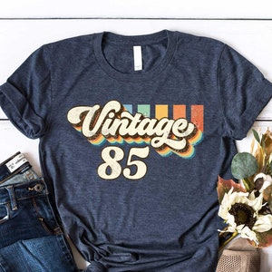 1985 Vintage Birthday Gift Shirt, Retro 40th Birthday for Women, Vintage 1985 T-Shirt, cute 40th Birthday shirt, 40th Birthday Gift for Men