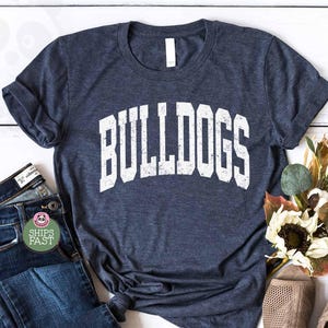 Vintage Bulldogs T-shirt, Bulldogs Game Day Shirt, College Spirit Tee, Bulldogs Mascot Shirt, Teachers Gameday Shirt, Bulldog Football Tee