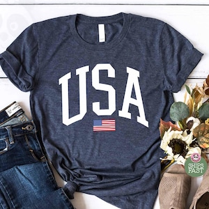 USA Flag T-shirt, 4th of July Shirt, American Flag Shirt, USA Flag Tee, Patriotic Tshirt, Independence Day Shirt, USA Varsity Shirt