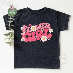 cute Flower Girl Shirt, Flower Girl Proposal Shirt, Wedding Shirt, Junior Bridal Party tee, Flower Girl Gift, Flower Girl Clothes Top Ideas