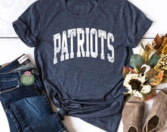 Camiseta vintage de los Patriots / Camiseta unisex con la mascota de los Patriots / Día de partido de los Patriots / Regalo para aficionados al fútbol americano