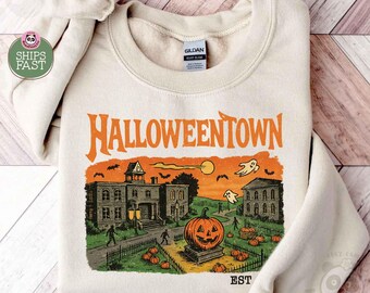 Bluza Halloweentown Est 1998, Uniwersytet Halloweentown, Bluza retro Halloweentown, Bluza jesienna, Bluza z kapturem na Halloween