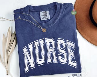 Retro Nurse Comfort Colors® Shirt, Vintage Nurse Shirt, RN Shirt, Nurse Graduation Gift, Nurse Week Shirt, Nurse Appreciation Gift For Nurse