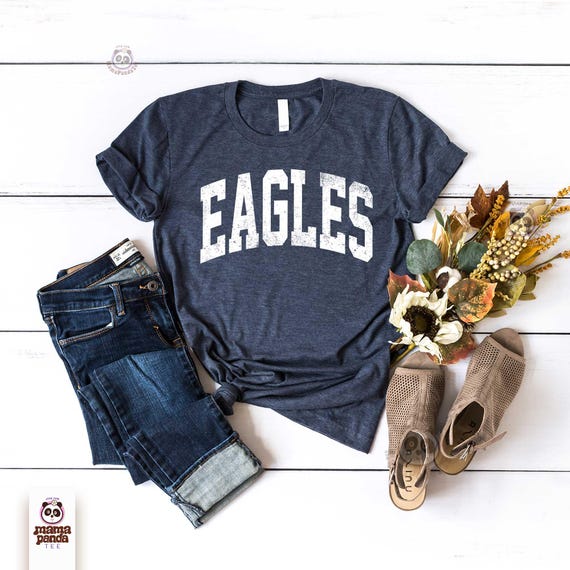 Vintage Eagles T-shirt, Distressed Eagles Game Day shirt, College Spirit tee, Eagles Mascot shirt, Teachers Gameday shirt, Football Mom tee