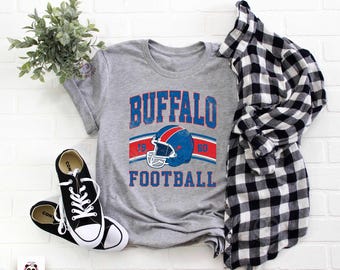 vintage Buffalo Football Shirt, New York Buffalo Game Day T-shirt, Distressed Football shirt, Game Day Buffalo fan gift, Buffalo tee shirt