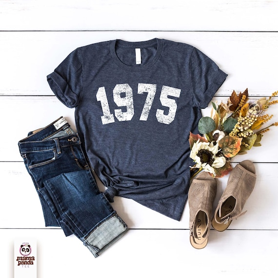 Vintage 51st Birthday T-shirt, 1975 shirt, 51st Birthday Gift, Birthday Gift for Women, Distressed 1975 tee, 1975 birthday shirt for dad