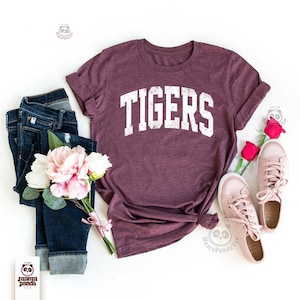 distressed tigers shirt tigers mascot t-shirt tigers game day tee tigers school mascot shirt go tigers college tigers shirt