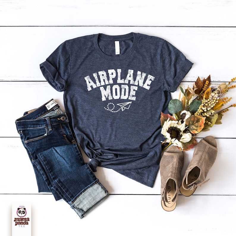airplane mode t-shirt, vacation mode shirt, girls trip tee, travelling shirt, adventure shirt, pilot shirt, traveler gift