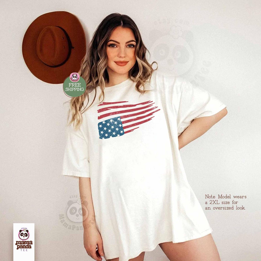 Camiseta con la bandera estadounidense al revés, camiseta anti Trump ...