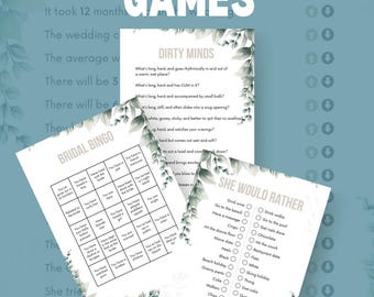 Hen Party Games Bundle | Printable Bridal Shower Games (Instant Download)