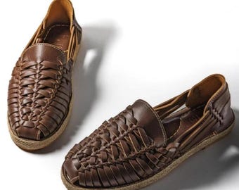 Handmade Leather Huarache Sandals: Mexican Fisherman Style