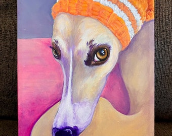 Whippet art print