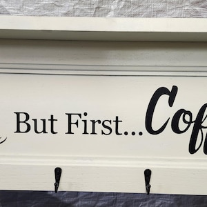 Coffee mug shelf