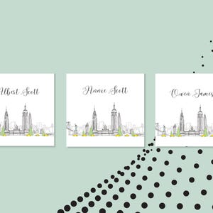 Platzkarten für Hochzeit Tisch Dekor - Tisch Dekor für New York Anlass - Digital Vorlage - Instant Download