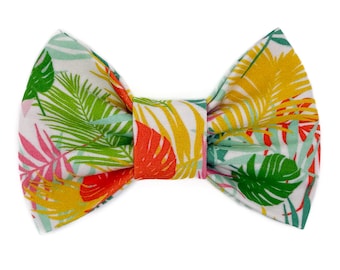Tropical Hideaway Snap-In Dog Bows® Bow Tie - For Dogs and Cats, Sailor Bows, Hair Bows, Headband, The Best For You and Your Best Friend