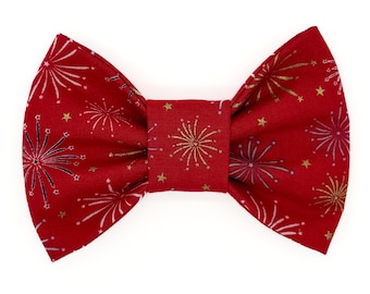 Exploding Sky Snap-In Dog Bows® Bow Tie - For Dogs and Cats, Sailor Bows, Hair Bows, Headbands, The Best For You and Your Best Friend