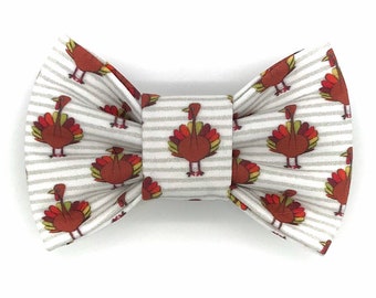 Pajaritas Gobble Gobble Snap-In Dog Bows® - Para perros y gatos, lazos marineros, lazos para el cabello, diademas, solo lo mejor para ti y tu mejor amigo
