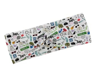 Eras Icons Headband -  Soft Stretch Headband - Twist Headbands, Bow Headbands, Soft Hair Bows, Scrunchies, Turbans, All Day Comfort