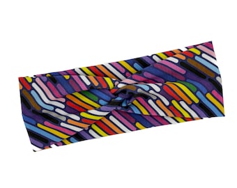 Universal Pride Headband -- Top Knot Headbands, Twist Headbands, Bow Headbands, Soft Hair Bows, Scrunchies, Turbans, All Day Comfort