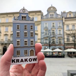 Kit de bricolage en papier pour adultes Miniature en papier, art de la maison, décoration d'intérieur, bricolage magnétique, Cracovie, Pologne
