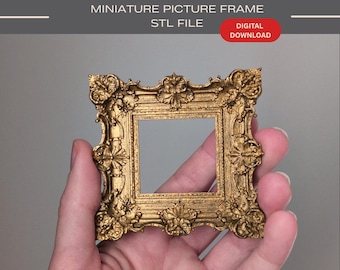 Miniature Picture frames 3D STL Files Dollhouse Diorama home decor