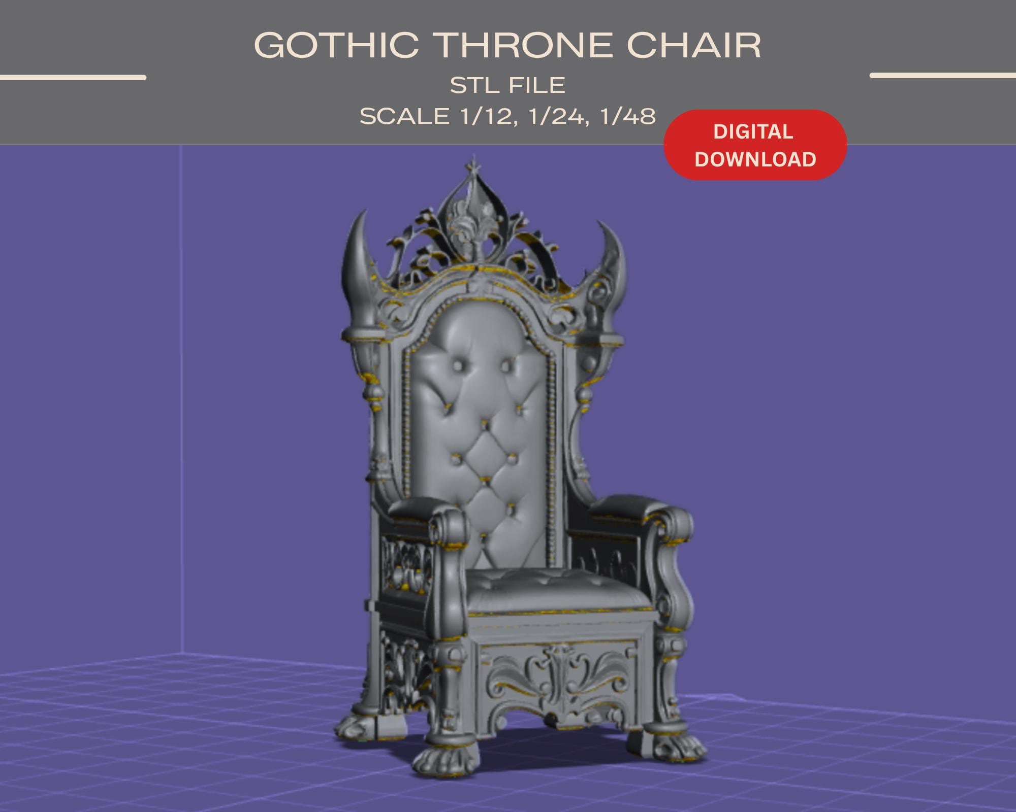 Gothic throne chair - Etsy 日本