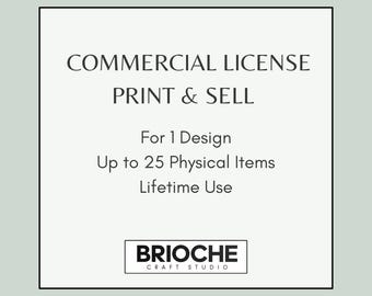 3D Print Commercial License - One STL Design, Up to 25 Prints