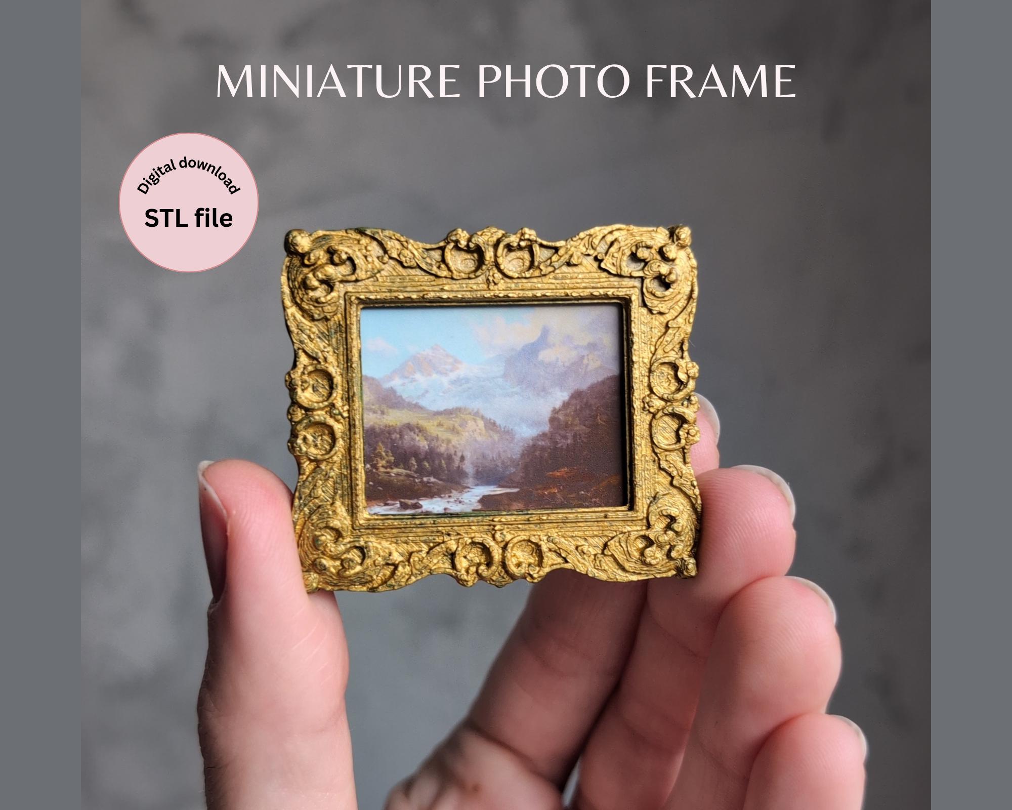 Small Glass Frame Model Miniature Picture Frames 3D STL Files Dollhouse Diorama Home Decor - Etsy