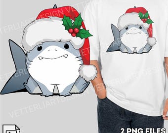 Christmas Shark PNG: Jeff the Land Shark Shirt Print (Digital Download)