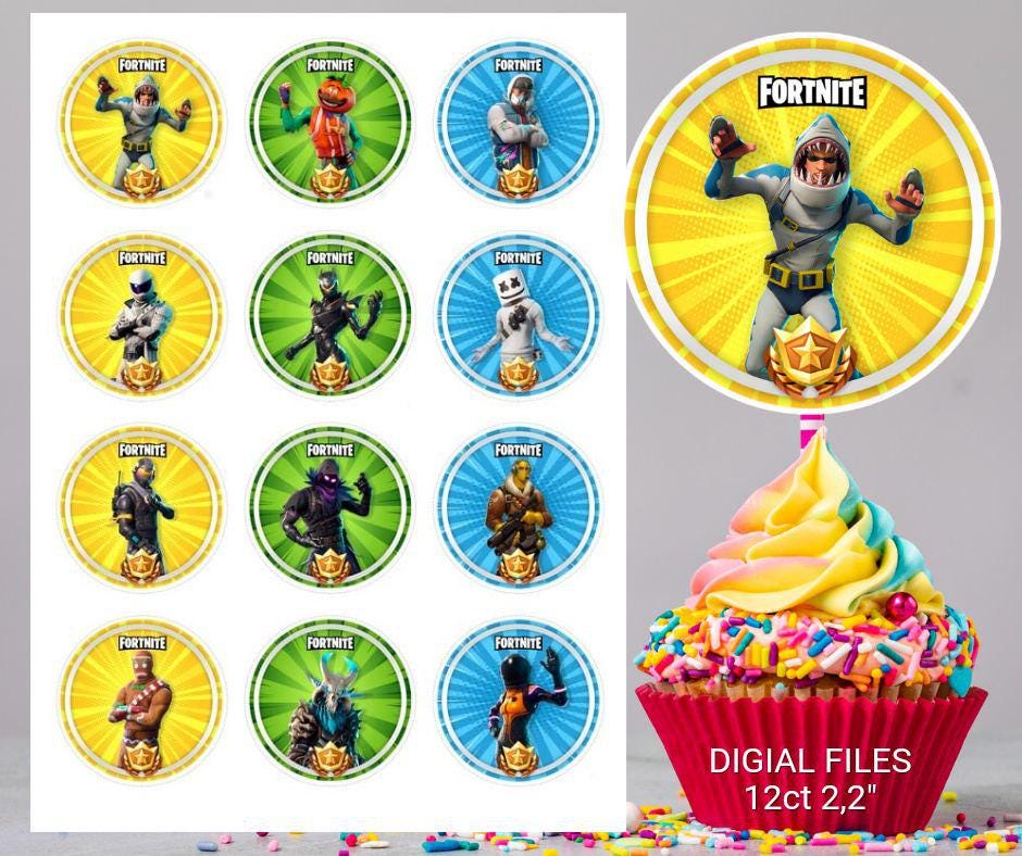 fornite-cupcakes-etsy-canada