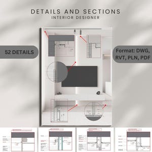 Set DETAILS UND SCHNITT Revit Autocad Archicad