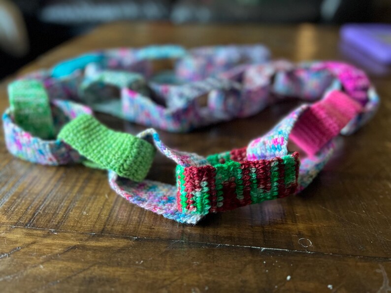 Christmas Crochet Paper Chain Pattern - Etsy