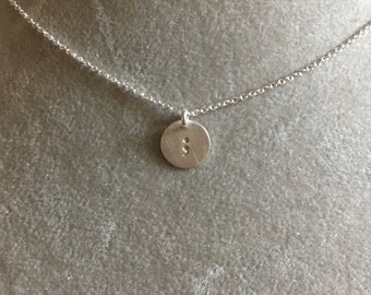 Semicolon necklace --hand stamped Sterling silver. Your story isn't over. Depression mental illness hope strength suicide prevention