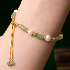 Koreaanse jadeparelarmband | Handgemaakte traditionele Koreaanse sieraden