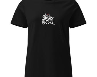 Read Banned Books T-shirt basique doux style gothique squelette squelette pour femme