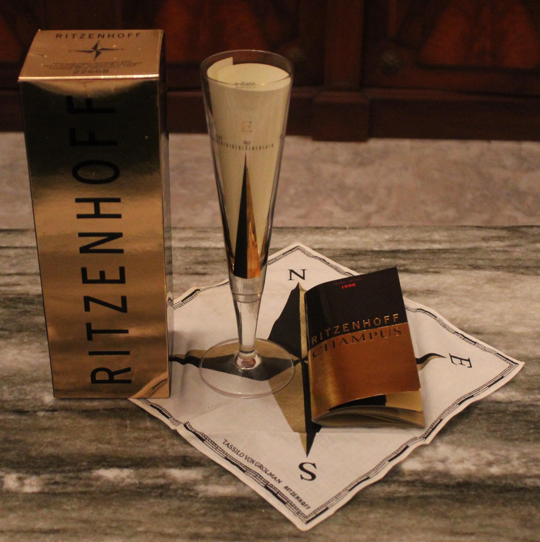 Flûtes à Champagne Ritzenhoff Goldnacht – Lot De 2, 200 Ml, Or Véritable – Design Allemand, Pour Occasions Spéciales