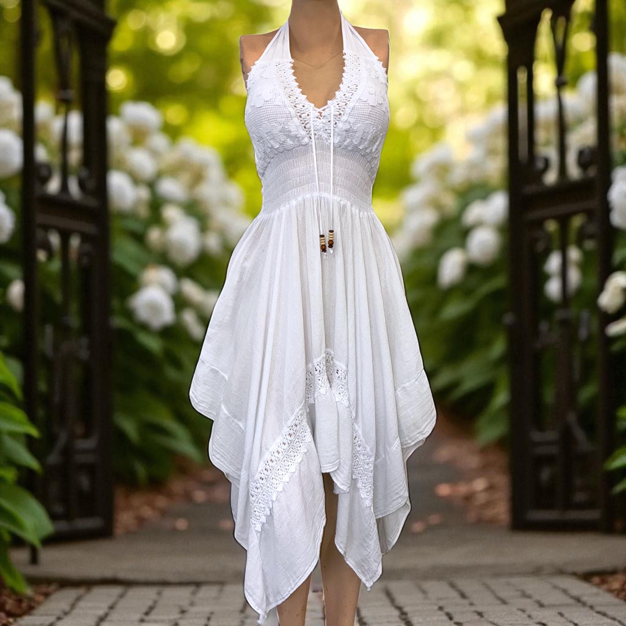 sachin and babi light blue dress Boho Floral Off-Shoulder Dress main image 0