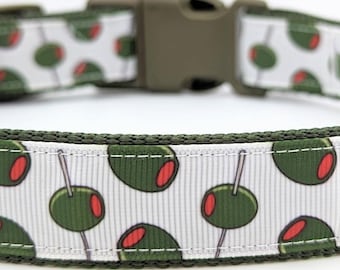 Martini Olives Dog Collar / Cocktail Party Olive Food Pimento
