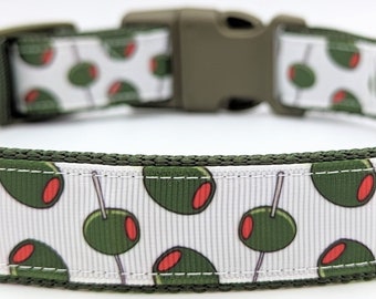Martini Olives Dog Collar / Cocktail Party Olive Food Pimento
